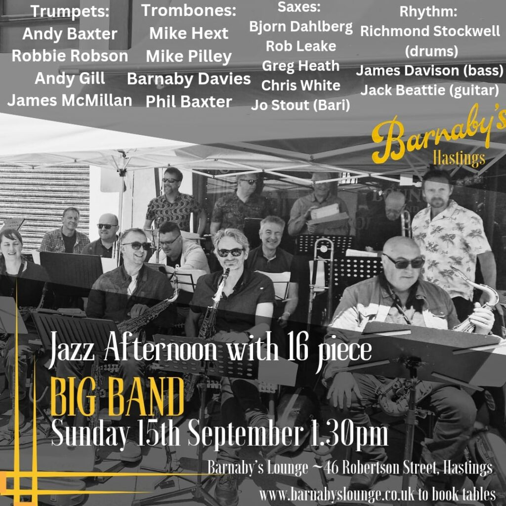 Barnaby’s Lounge 16-piece Big Band