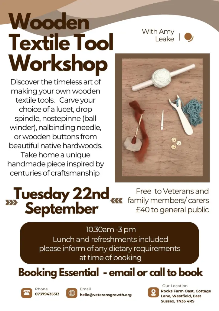 Wooden Textile Tool Workshop