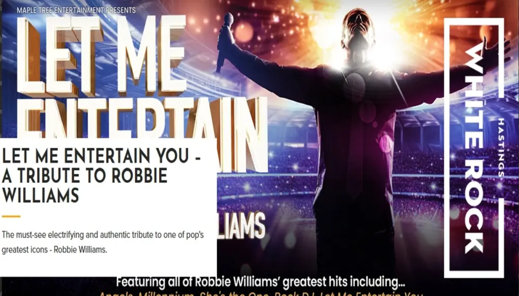 Let Me Entertain You – Tribute To Robbie Williams